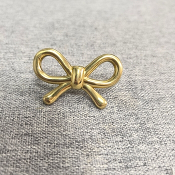 Bow Shapes Drawer knobs Gold Door Handle Brass Decorative for Cabinet Wardrobe Cupboard