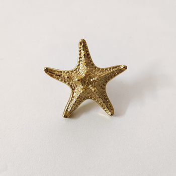 Starfish Handles Gold Kitchen Cabinet Drawer Knobs Brass Wardrobe Cabinet Wine Cabinet Handle