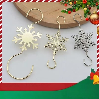Christmas Holiday Decorations Snowflake Shape Hook Exquisite Small Christmas Snowflake S Hooks