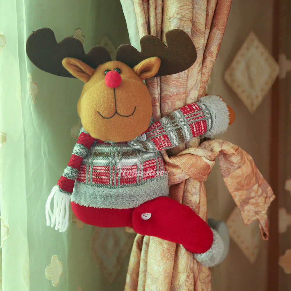 Christmas Decorations Home Curtain Decoration Buckle Cartoon Doll Curtain Hooks 2 Pack Christmas Decorations Home Curtain Decoration Buckle Cartoon Doll Curtain Hooks 2 Pack