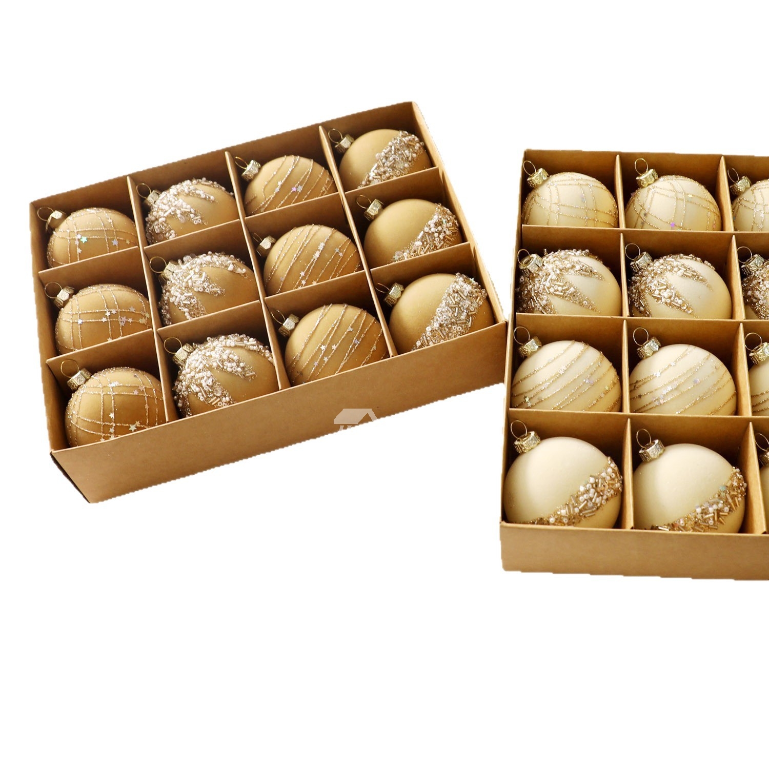12 Pack Christmas Balls Textured Flocking Painted Balls Exquisite Christmas Tree Pendants 12 Pack Christmas Balls Textured Flocking Painted Balls Exquisite Christmas Tree Pendants
