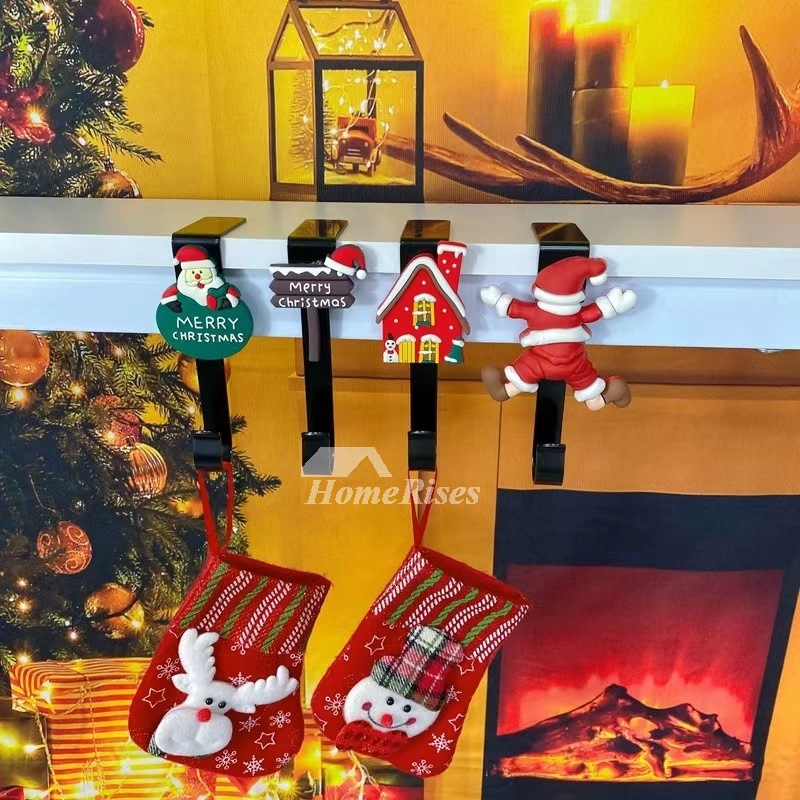 4 Pack Christmas Hook Christmas Decoration Stockings Metal Hook Stockings Halloween Hooks 4 Pack Christmas Hook Christmas Decoration Stockings Metal Hook Stockings Halloween Hooks