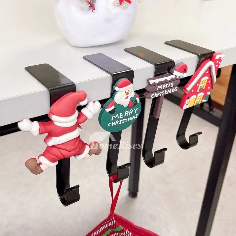 4 Pack Christmas Hook Christmas Decoration Stockings Metal Hook Stockings Halloween Hooks 4 Pack Christmas Hook Christmas Decoration Stockings Metal Hook Stockings Halloween Hooks