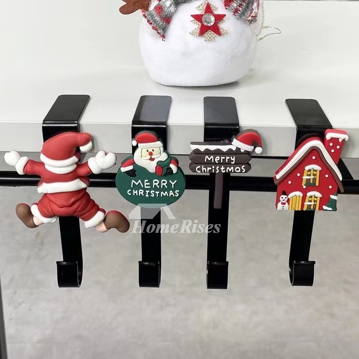 4 Pack Christmas Hook Christmas Decoration Stockings Metal Hook Stockings Halloween Hooks 4 Pack Christmas Hook Christmas Decoration Stockings Metal Hook Stockings Halloween Hooks
