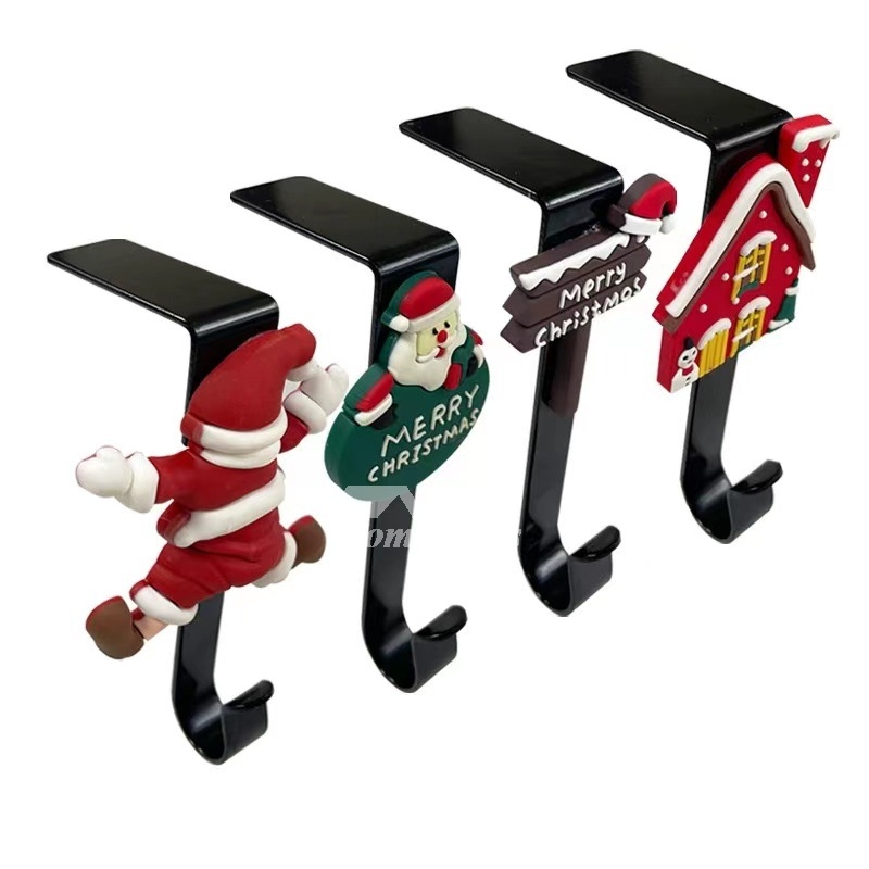 4 Pack Christmas Hook Christmas Decoration Stockings Metal Hook Stockings Halloween Hooks 4 Pack Christmas Hook Christmas Decoration Stockings Metal Hook Stockings Halloween Hooks