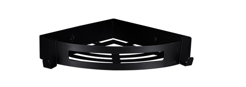 Black Bathroom Corner Shelf